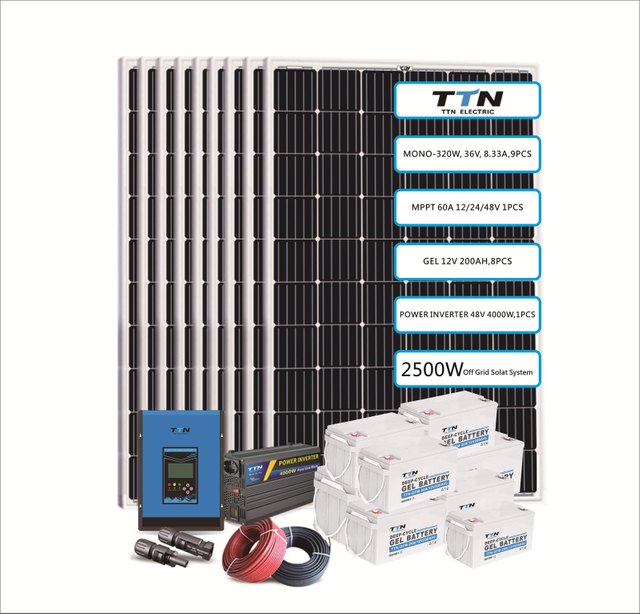 2200W / 13200WH نظام الطاقة الشمسية